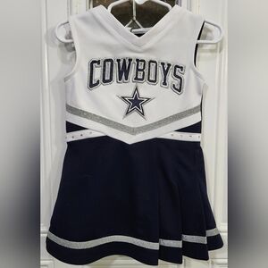 Dallas Cowboys Authentic Cheerleader Dress Toddler Size 2t